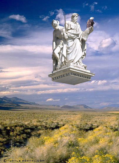 photo of a classical statue floating in the sky